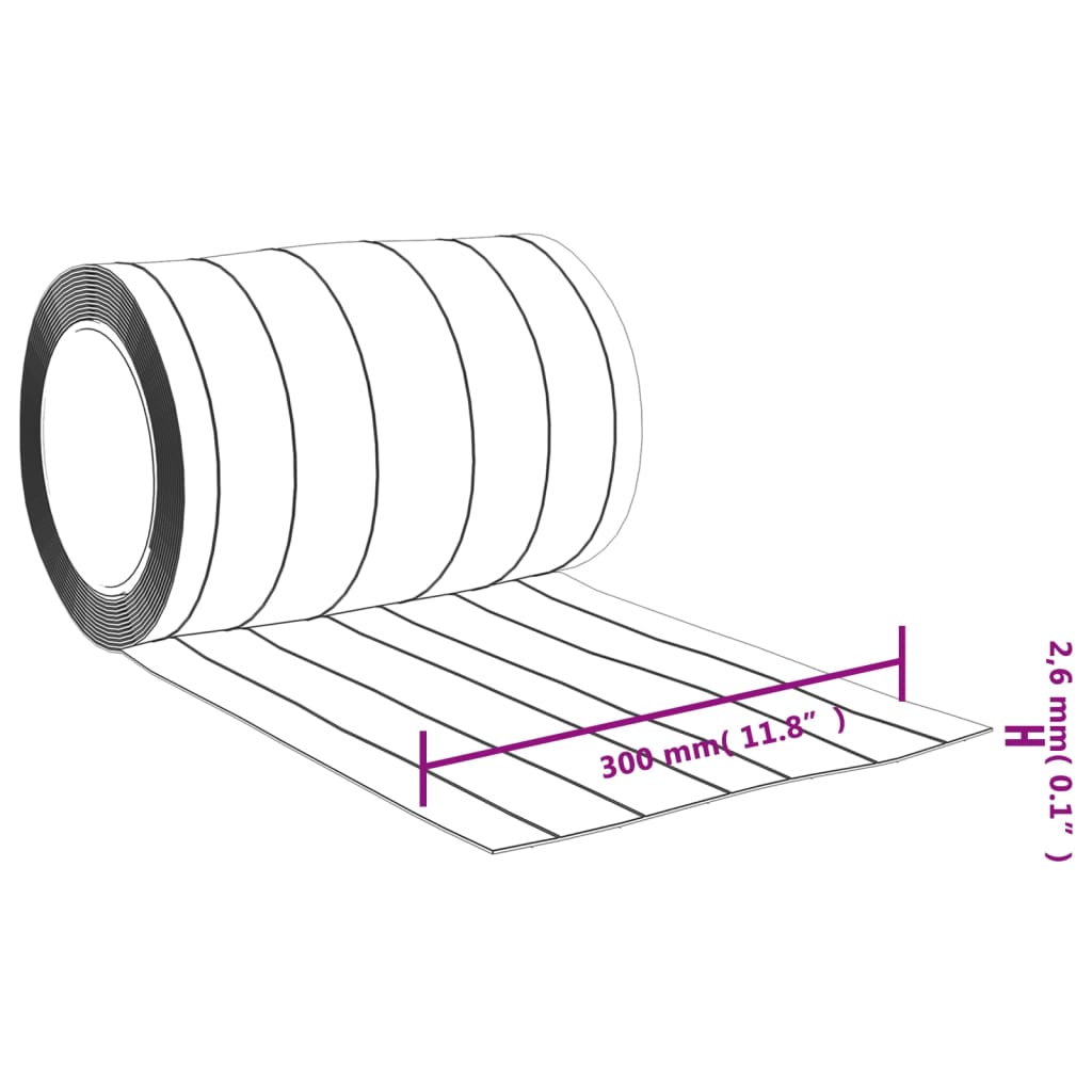 vidaXL Türvorhang Transparent 300x2,6 mm 25 m PVC