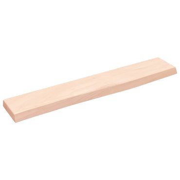 vidaXL Wandregal 60x10x2 cm Massivholz Eiche Unbehandelt