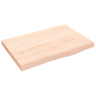 vidaXL Wandregal 60x40x(2-4) cm Massivholz Eiche Unbehandelt