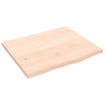vidaXL Wandregal 60x50x2 cm Massivholz Eiche Unbehandelt