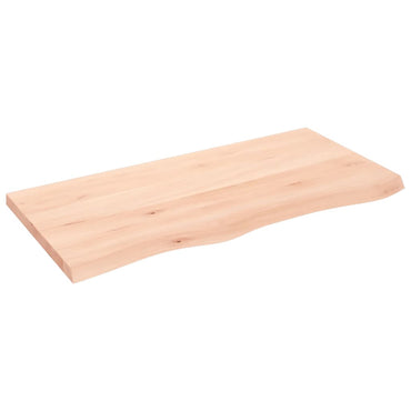 vidaXL Wandregal 100x50x(2-4) cm Massivholz Eiche Unbehandelt