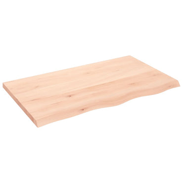 vidaXL Wandregal 100x60x(2-4) cm Massivholz Eiche Unbehandelt