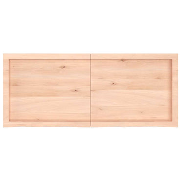 vidaXL Étagère murale 120x50x(2-4) cm Chêne massif non traité