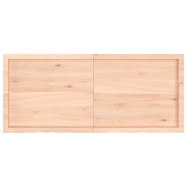 vidaXL Étagère murale 140x60x(2-6) cm en bois de chêne massif non traité