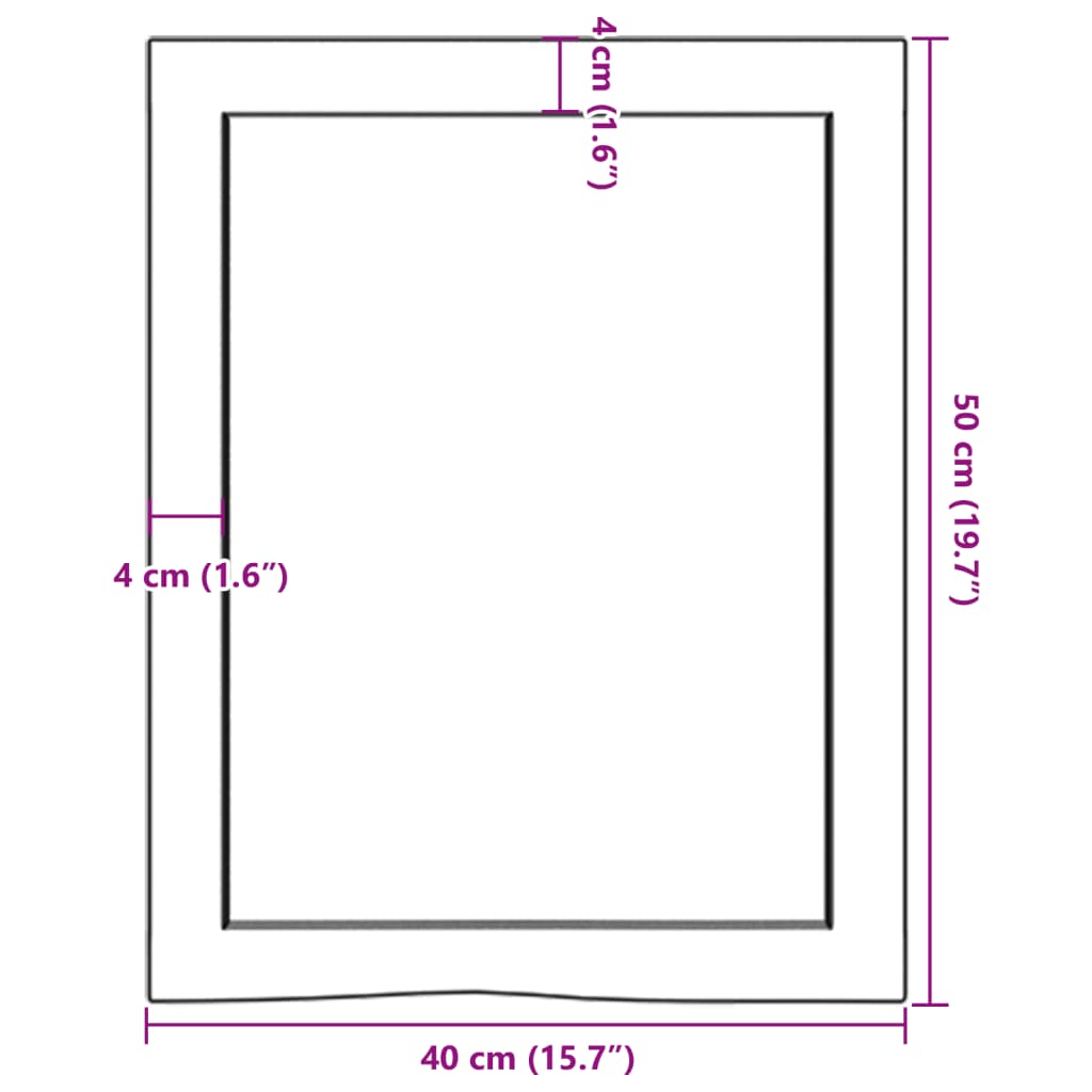 vidaXL Wandregal Hellbraun 40x50x(2-4) cm Massivholz Eiche Behandelt