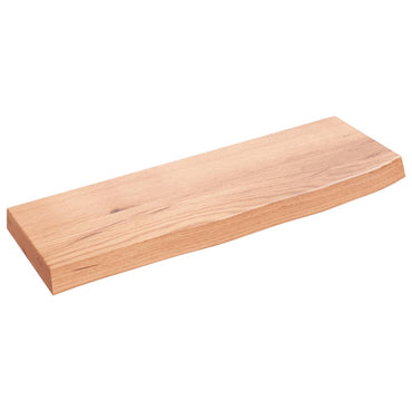 vidaXL Étagère murale marron clair 60x20x4 cm Chêne massif traité