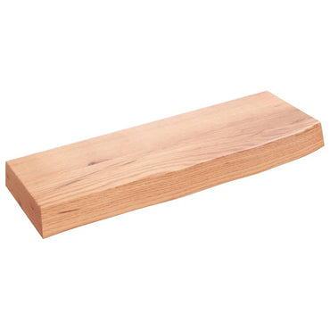 vidaXL Étagère murale marron clair 60x20x6 cm en chêne massif traité