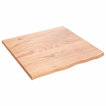 vidaXL Étagère murale marron clair 60x60x2 cm en bois de chêne massif traité