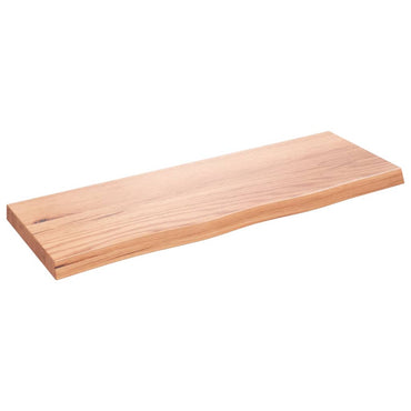 vidaXL Wandregal Hellbraun 80x30x(2-4) cm Massivholz Eiche Behandelt