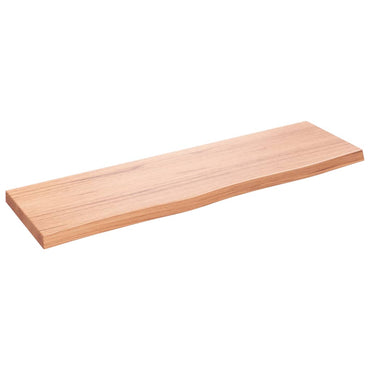 vidaXL Wandregal Hellbraun 100x30x(2-4) cm Massivholz Eiche Behandelt