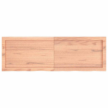 vidaXL Wandregal Hellbraun 120x40x(2-6) cm Massivholz Eiche Behandelt