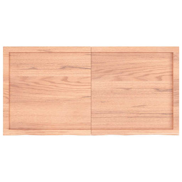 vidaXL Étagère murale Chêne massif clair 120x60x(2-6) cm traitée