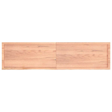 vidaXL Wandregal Hellbraun 200x50x(2-4) cm Massivholz Eiche Behandelt