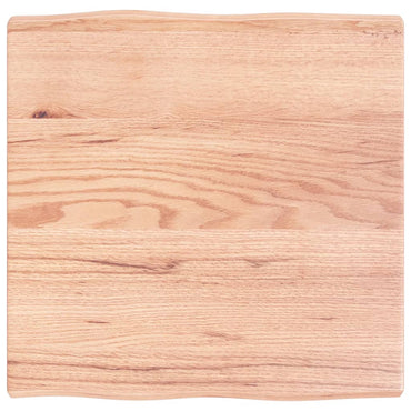 vidaXL Tischplatte 60x60x(2-4) cm Massivholz Behandelt Baumkante