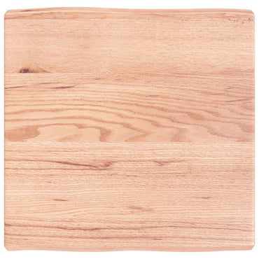 vidaXL Tischplatte 60x60x(2-6) cm Massivholz Behandelt Baumkante