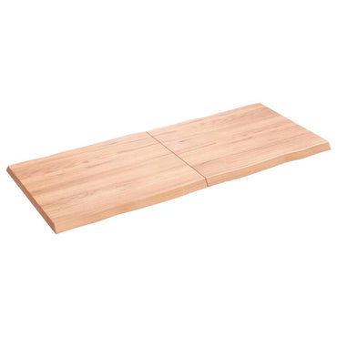 vidaXL Tischplatte 140x60x(2-4) cm Massivholz Behandelt Baumkante
