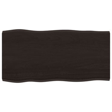 vidaXL Plateau de table 80x40x2 cm Chêne massif Traité Chant naturel