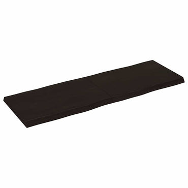 vidaXL Tischplatte 120x40x(2-4) cm Massivholz Behandelt Baumkante
