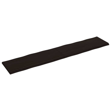 vidaXL Tischplatte 200x40x(2-4) cm Massivholz Behandelt Baumkante