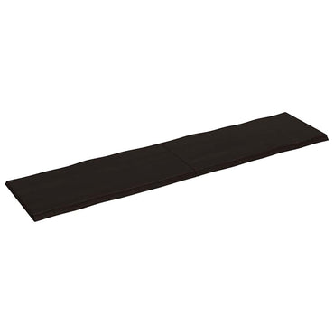 vidaXL Tischplatte 200x50x(2-4) cm Massivholz Behandelt Baumkante