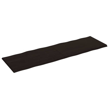 vidaXL Tischplatte 200x60x(2-4) cm Massivholz Behandelt Baumkante