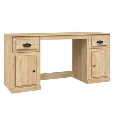vidaXL Bureau avec rangement chêne Sonoma, bois d'ingénierie