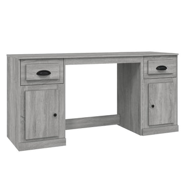 vidaXL Bureau avec rangements gris Sonoma aggloméré