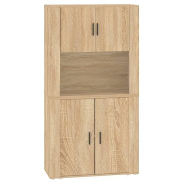 vidaXL Highboard en aggloméré coloris chêne Sonoma