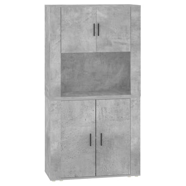 vidaXL Bahut gris béton en bois d'ingénierie