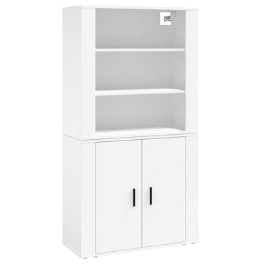 vidaXL Highboard blanc Bois d'ingénierie