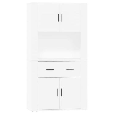 vidaXL Highboard blanc Bois d'ingénierie