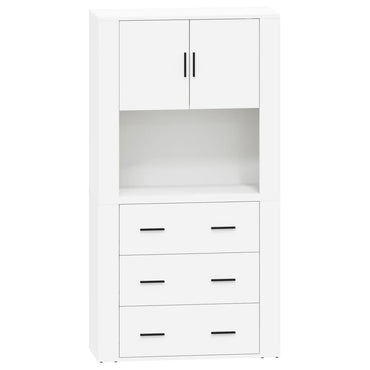 vidaXL Highboard blanc Bois d'ingénierie