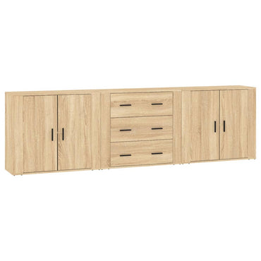 vidaXL Commodes 3 pcs. Aggloméré chêne sonoma