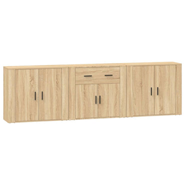 vidaXL Commodes 3 pcs. Aggloméré chêne sonoma
