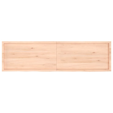 vidaXL Plateau de table 220x60x(2-6) cm en chêne massif brut