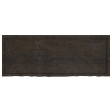 vidaXL Tischplatte Dunkelbraun 160x60x(2-4)cm Massivholz Eiche