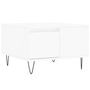 vidaXL Couchtisch Weiß 55x55x36,5 cm Holzwerkstoff