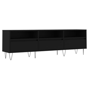 vidaXL Meuble TV Noir 150x30x44,5 cm Bois d'ingénierie