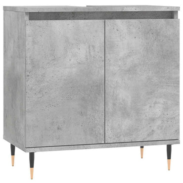 vidaXL Badschrank Betongrau 58 x 33 x 60 cm Holzwerkstoff