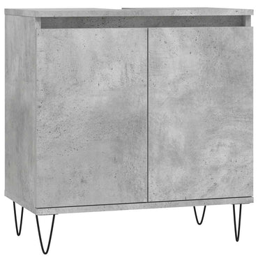 vidaXL Badschrank Betongrau 58 x 33 x 60 cm Holzwerkstoff