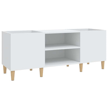 vidaXL Plattenschrank Weiß 121 x 38 x 48 cm Holzwerkstoff