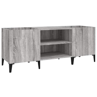 vidaXL Plattenschrank Grau Sonoma 121x38x48 cm Holzwerkstoff