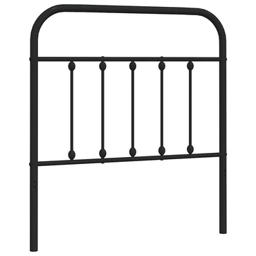 vidaXL Ersatz-Kopfteil Metall Schwarz 80 cm
