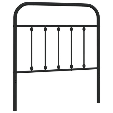 vidaXL Ersatz-Kopfteil Metall Schwarz 90 cm