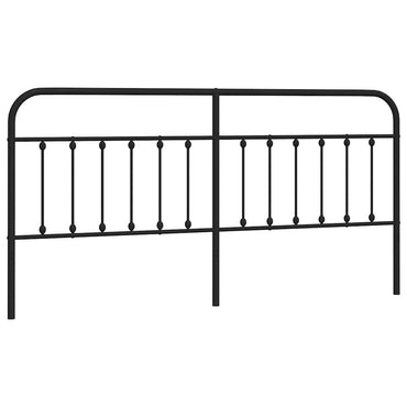 vidaXL Ersatz-Kopfteil Metall Schwarz 200 cm
