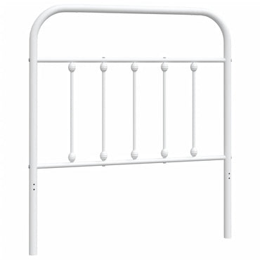 vidaXL Ersatz-Kopfteil Metall Weiß 80 cm