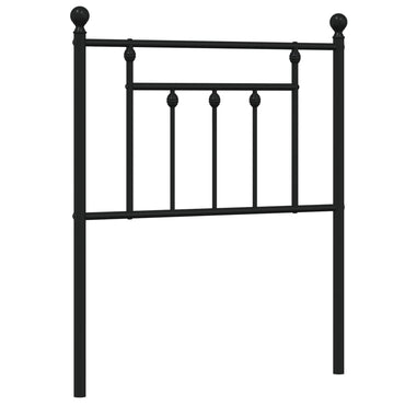 vidaXL Ersatz-Kopfteil Metall Schwarz 75 cm