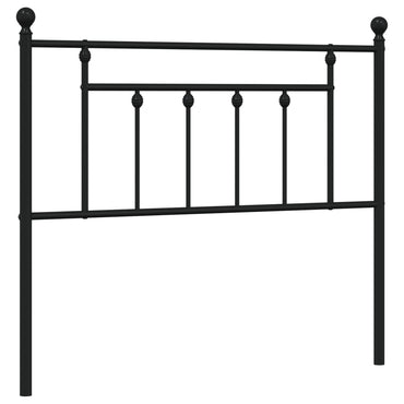 vidaXL Ersatz-Kopfteil Metall Schwarz 107 cm