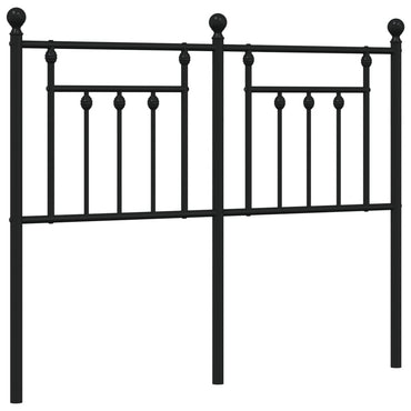 vidaXL Ersatz-Kopfteil Metall Schwarz 120 cm