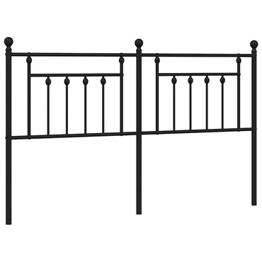 vidaXL Ersatz-Kopfteil Metall Schwarz 160 cm